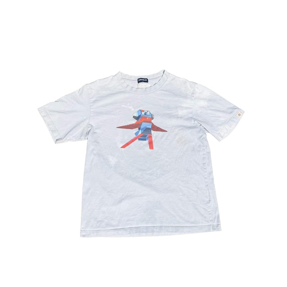 Uniqlo Robot Megastore T Shirt Mens L White Y2K Graphic Tee
